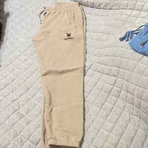 PLAYBOY Kids Tan Fleece Joggers with Embroidered Logo